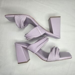 Marc Fisher Eloria Mediterranean Dress Sandals Mules Light Purple NIB Size 7